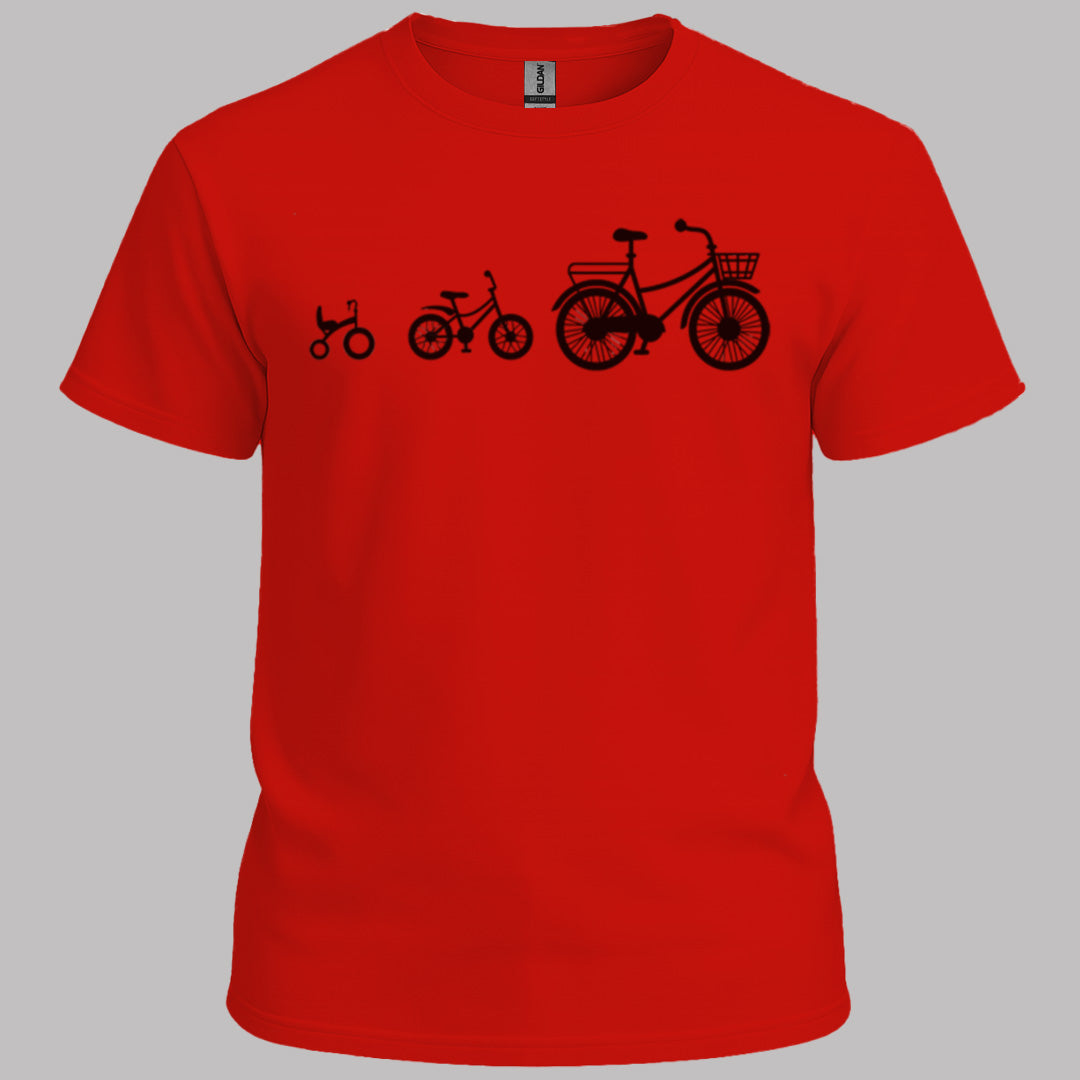 Mamafiets en kids zwart T‑Shirt