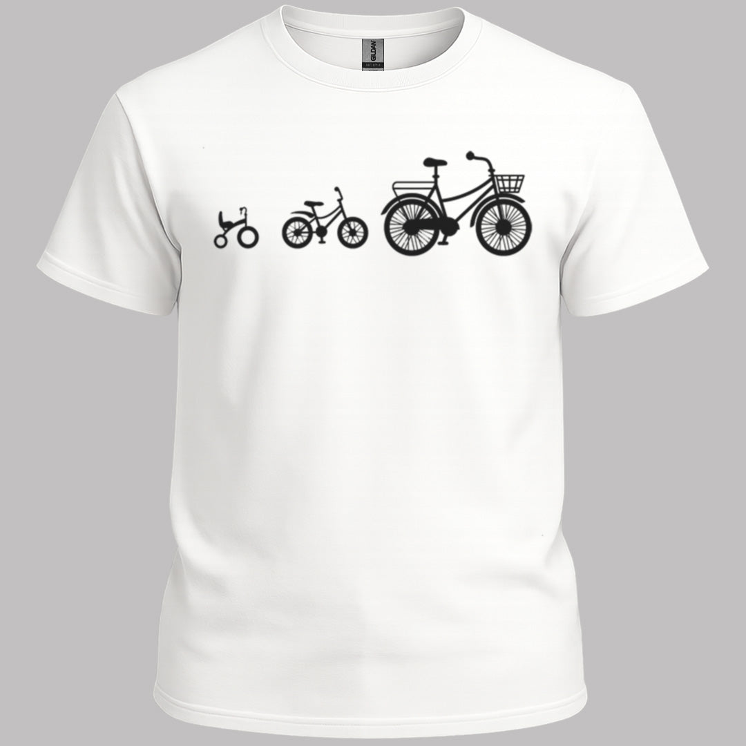 Mamafiets en kids zwart T‑Shirt