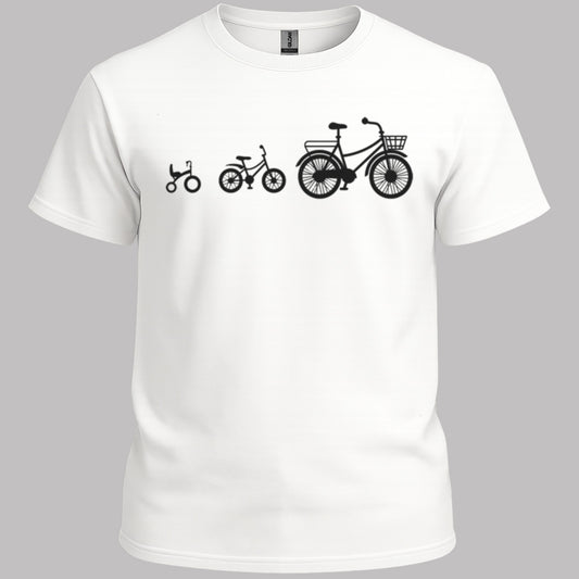 Mamafiets en kids zwart T‑Shirt