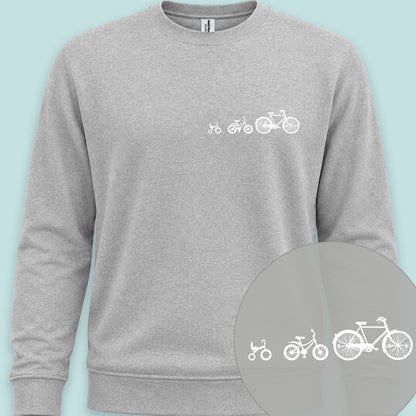Papafiets & kids wit Sweater