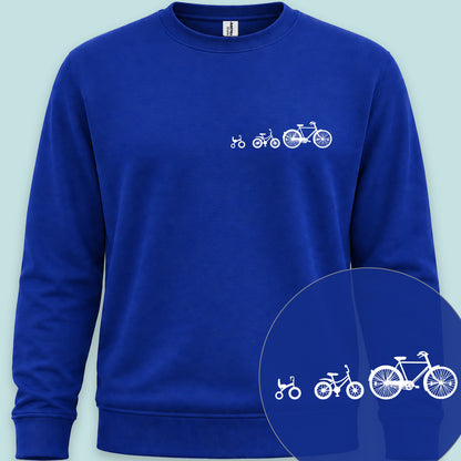 Papafiets & kids wit Sweater
