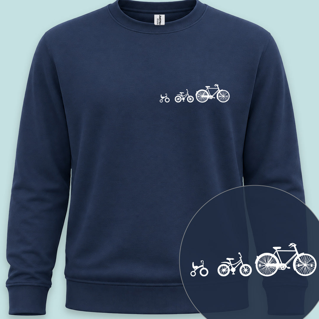 Papafiets & kids wit Sweater
