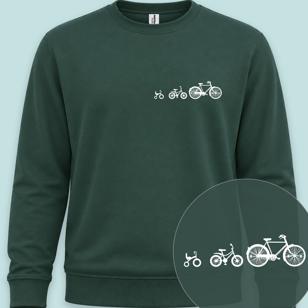 Papafiets & kids wit Sweater