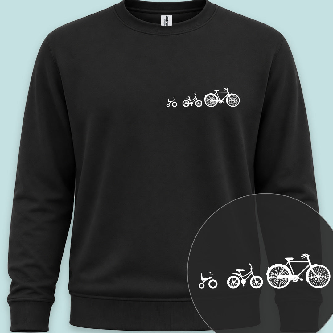 Papafiets & kids wit Sweater