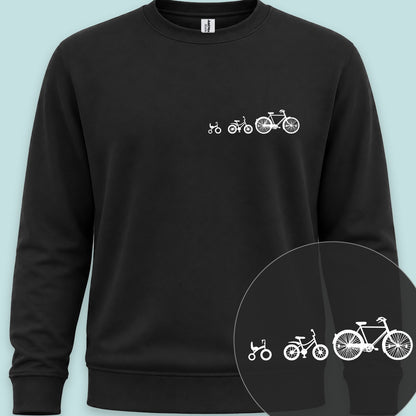 Papafiets & kids wit Sweater