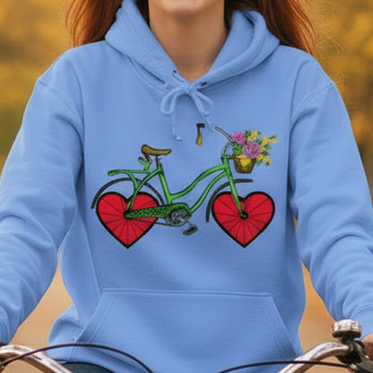Fiets met hartwielen Hoodie