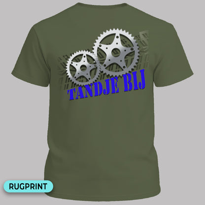 Tandje Bij (blauw) rugprint T‑Shirt