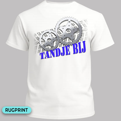 Tandje Bij (blauw) rugprint T‑Shirt