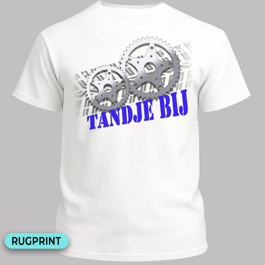 Tandje Bij (blauw) rugprint T‑Shirt