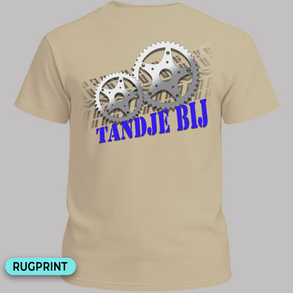 Tandje Bij (blauw) rugprint T‑Shirt