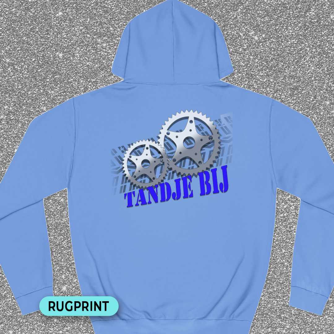 Tandje Bij (blauw) rugprint Hoodie