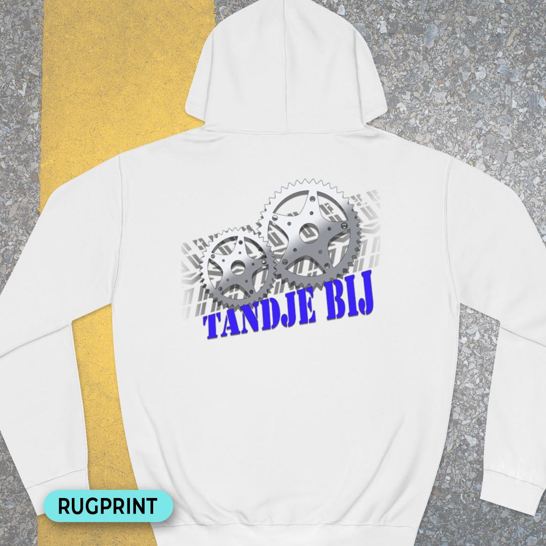 Tandje Bij (blauw) rugprint Hoodie