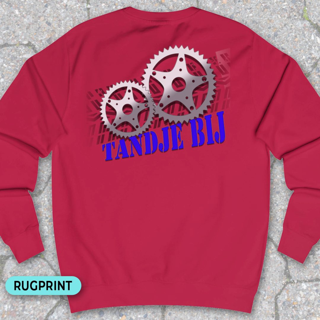 Tandje Bij (blauw) rugprint Sweater
