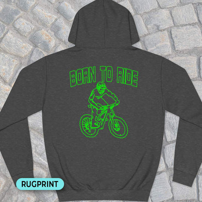 Born to Ride rugprint Hoodie