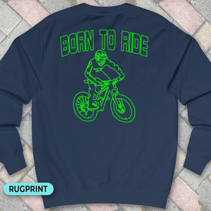 Born to Ride rugprint Sweater