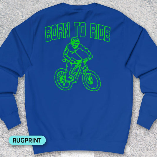 Born to Ride rugprint Sweater
