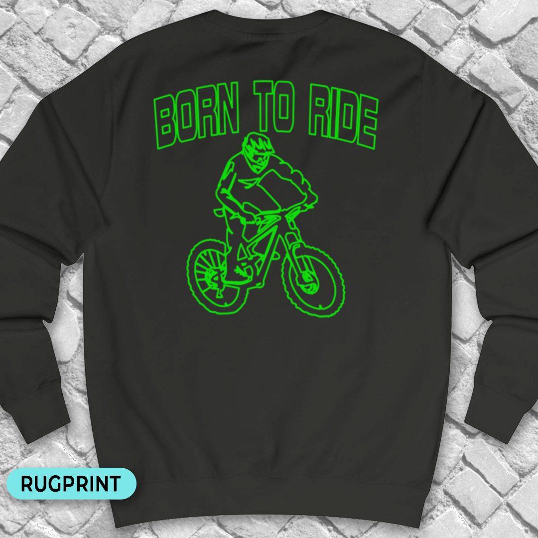 Born to Ride rugprint Sweater