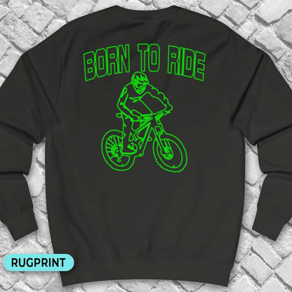 Born to Ride rugprint Sweater