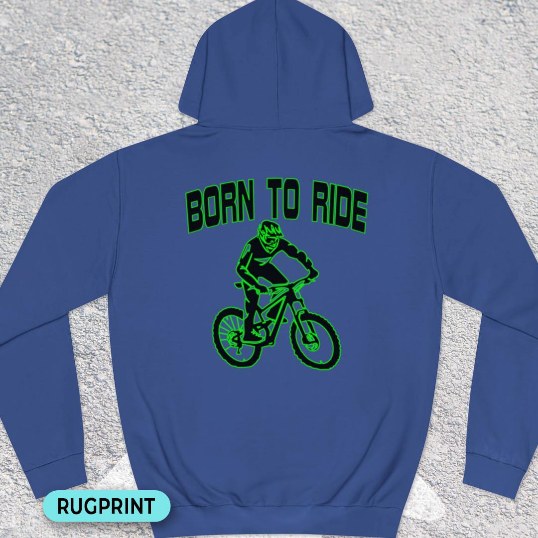 Born to Ride rugprint Hoodie