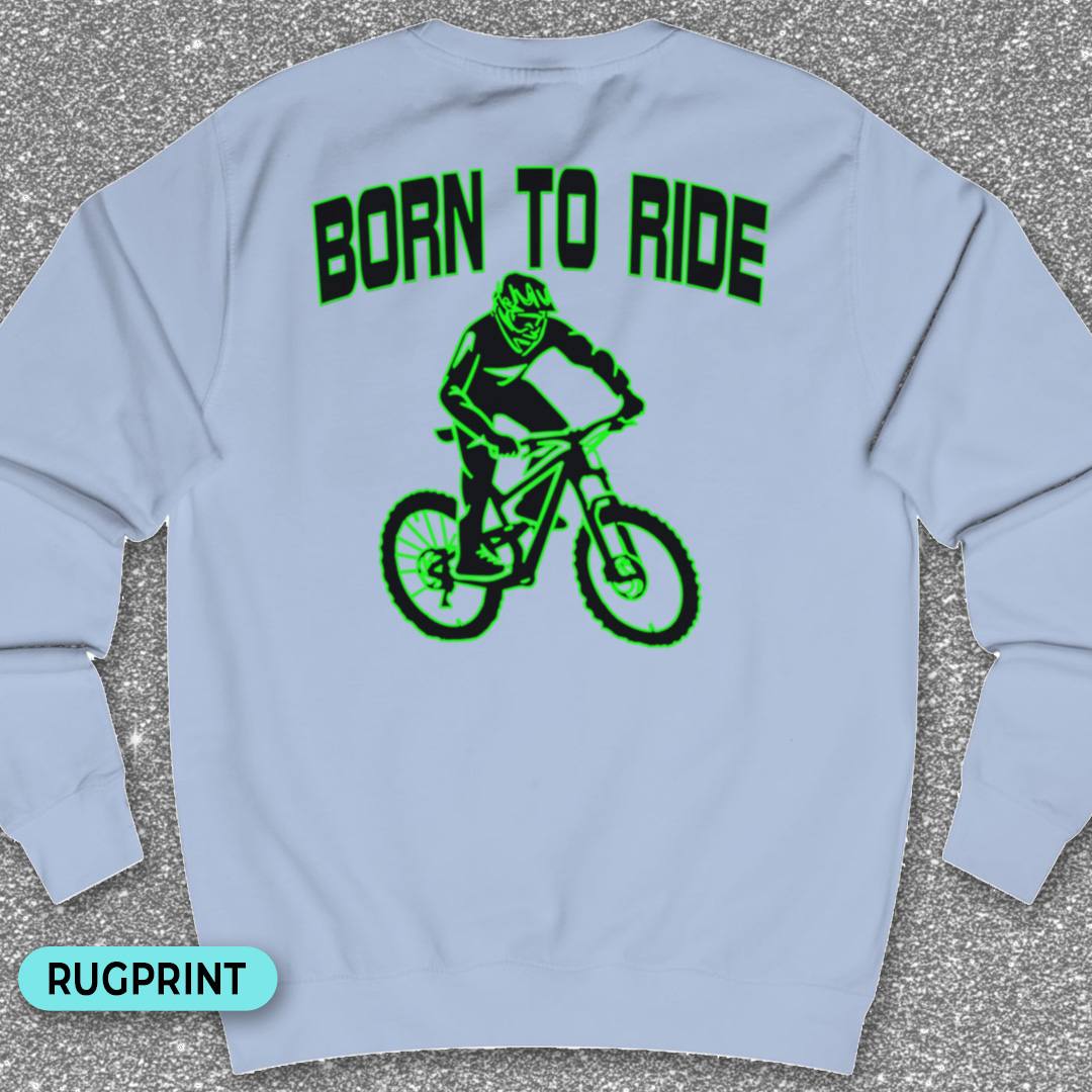 Born to Ride rugprint Sweater