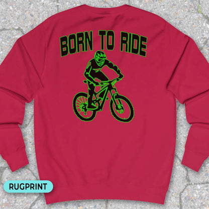 Born to Ride rugprint Sweater