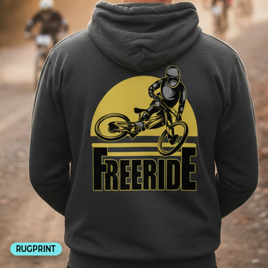 Freeride rugprint Hoodie