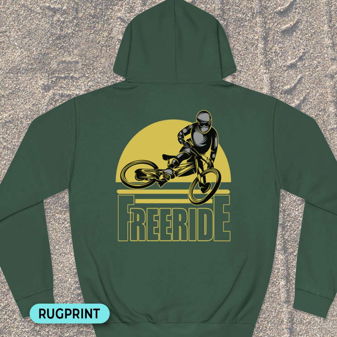Freeride rugprint Hoodie