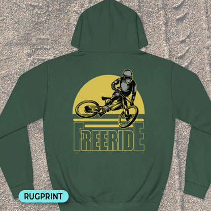 Freeride rugprint Hoodie