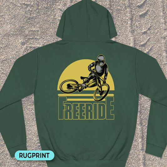 Freeride rugprint Hoodie