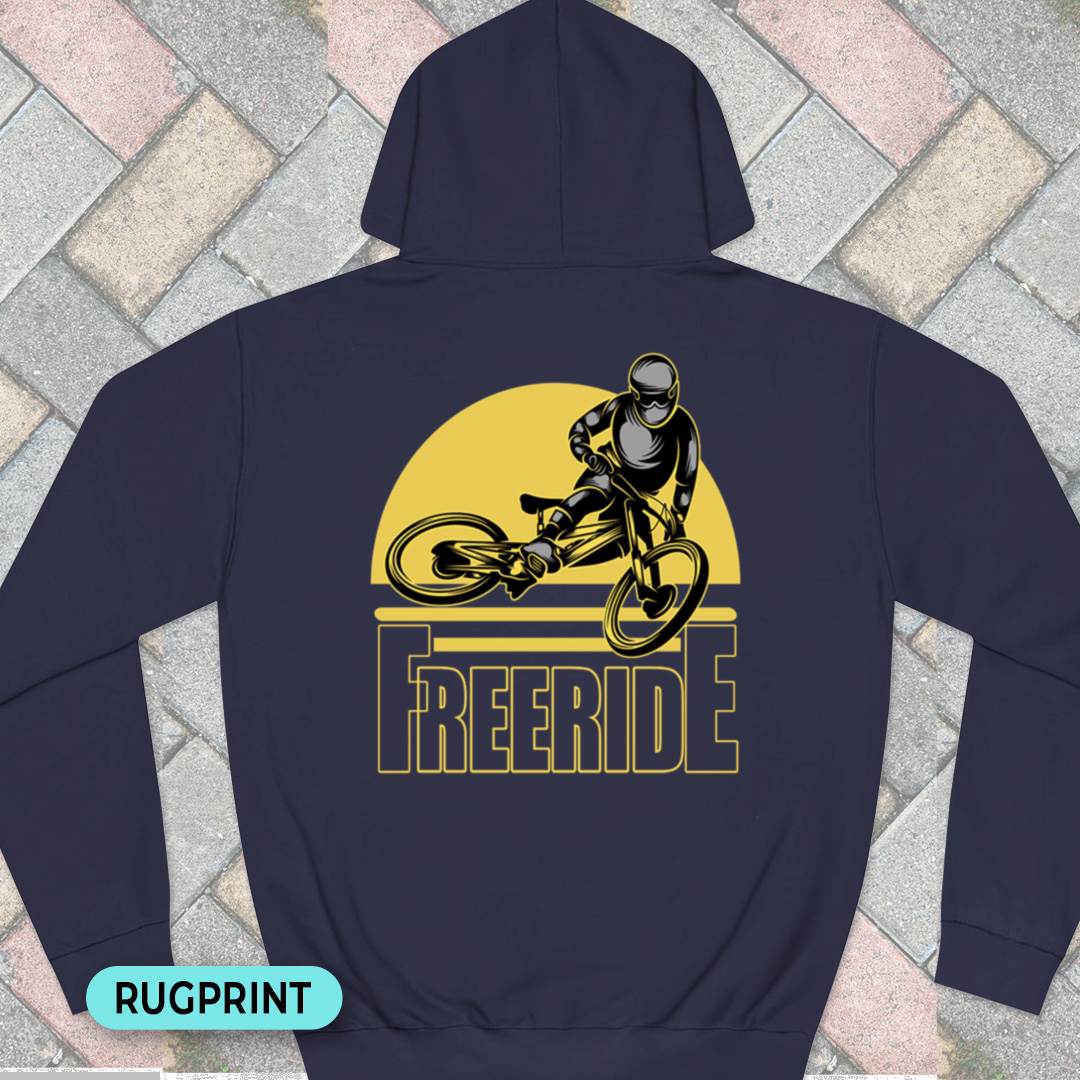 Freeride rugprint Hoodie