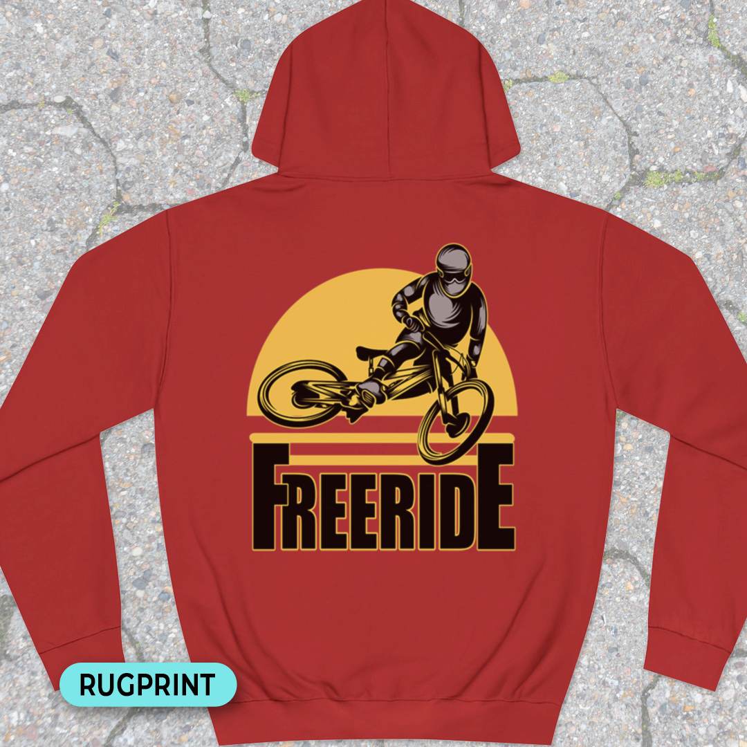 Freeride rugprint Hoodie