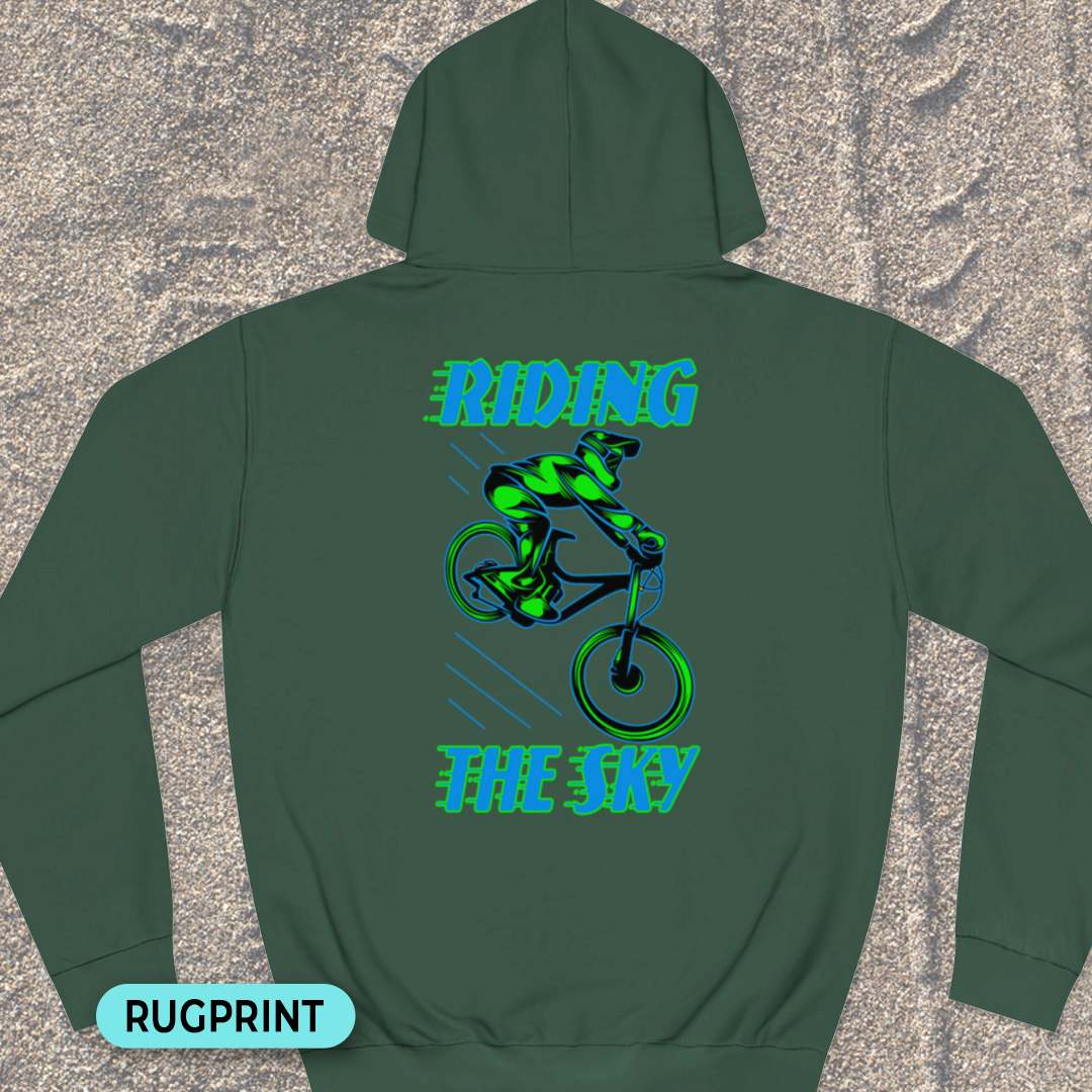Riding the Sky rugprint Hoodie