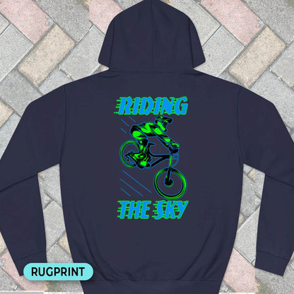 Riding the Sky rugprint Hoodie