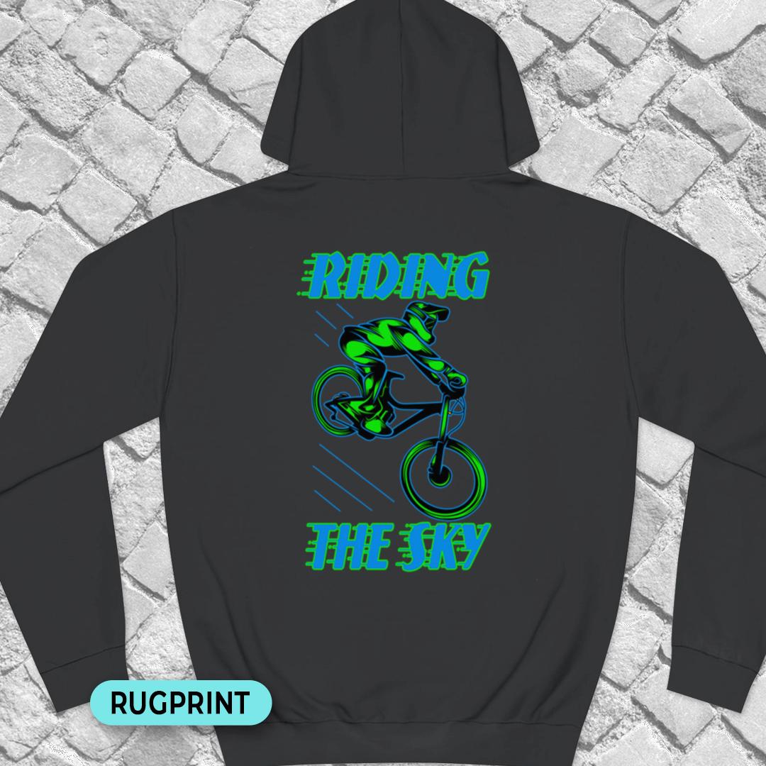 Riding the Sky rugprint Hoodie