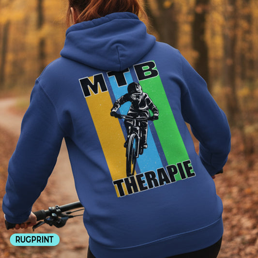MTB Therapie rugprint Hoodie