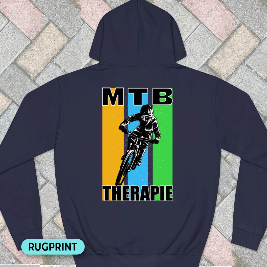 MTB Therapie rugprint Hoodie