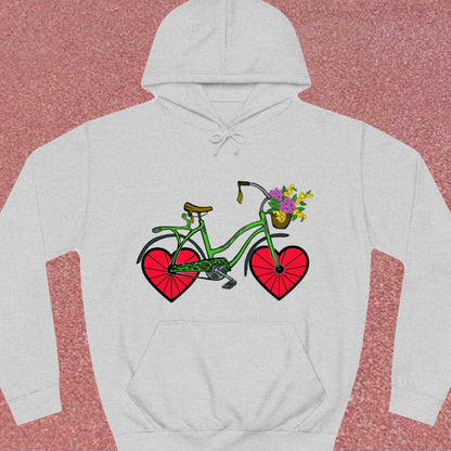Fiets met hartwielen Hoodie