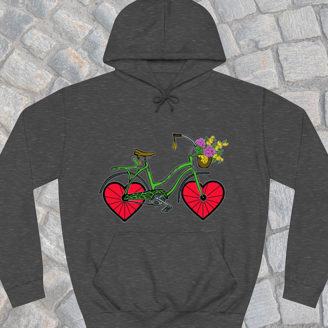 Fiets met hartwielen Hoodie