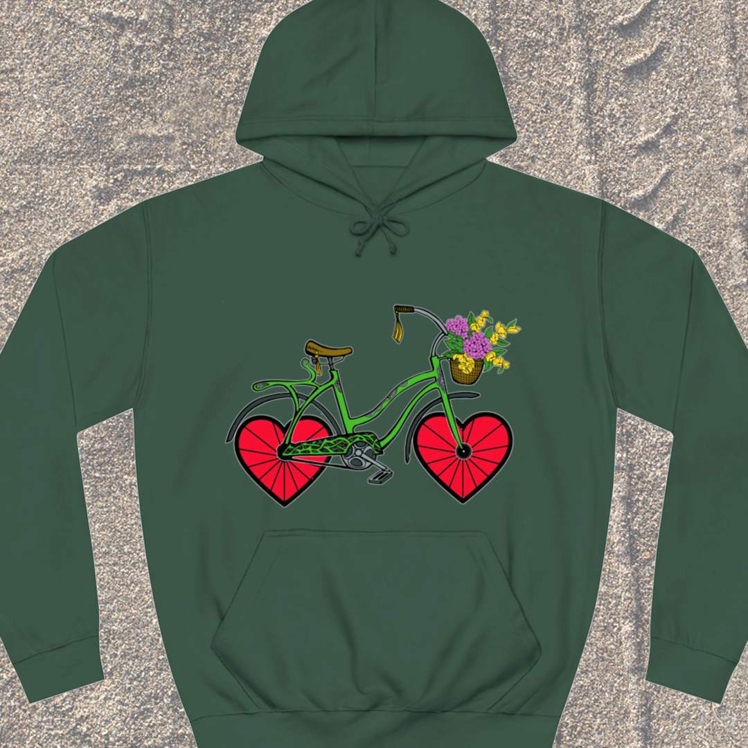 Fiets met hartwielen Hoodie