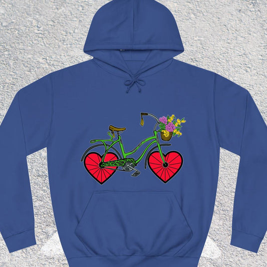 Fiets met hartwielen Hoodie