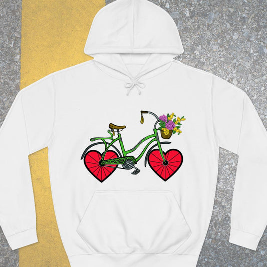 Fiets met hartwielen Hoodie