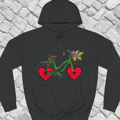 Fiets met hartwielen Hoodie