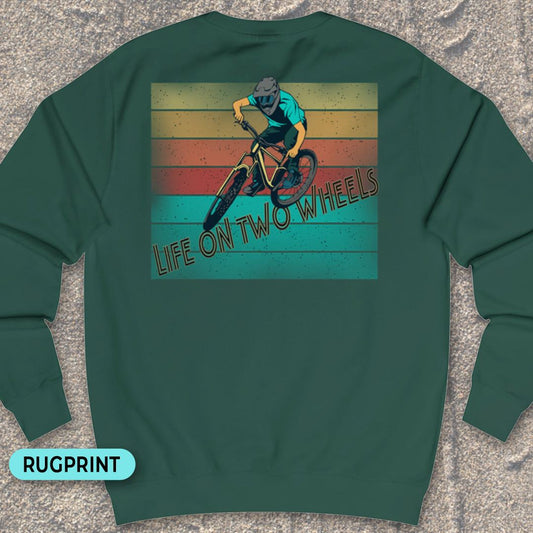 Life on Two Wheels rugprint Sweater