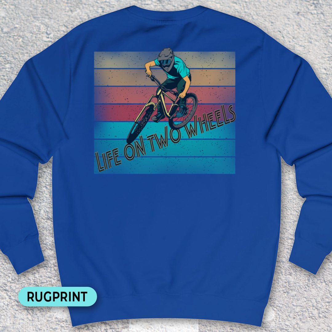 Life on Two Wheels rugprint Sweater