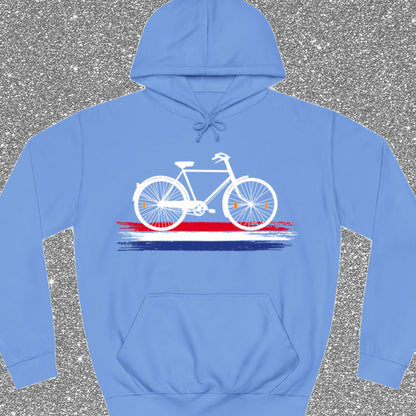 Nederland Fietsland (wit) Hoodie