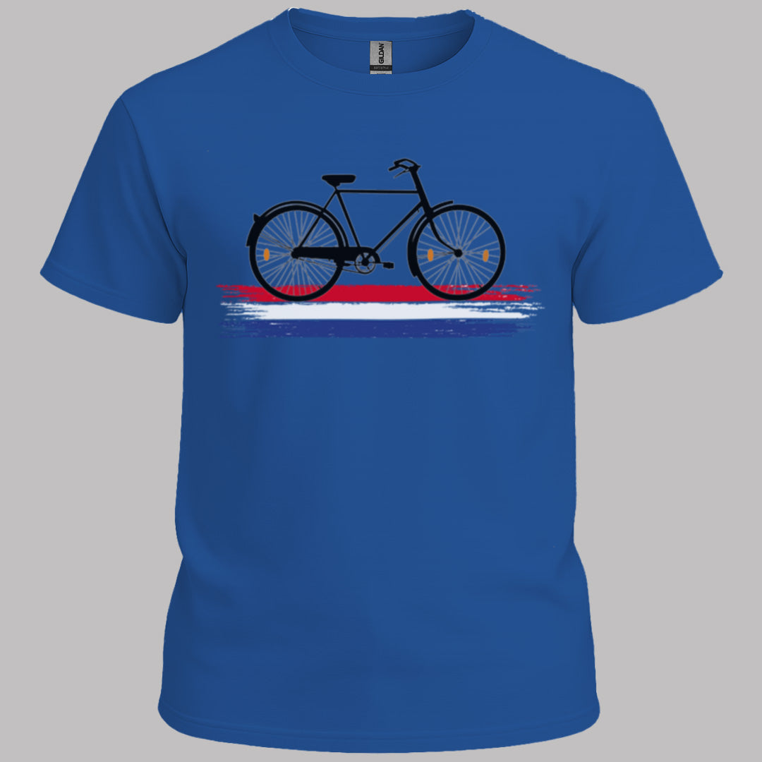 Nederland Fietsland (Zwart) T‑Shirt