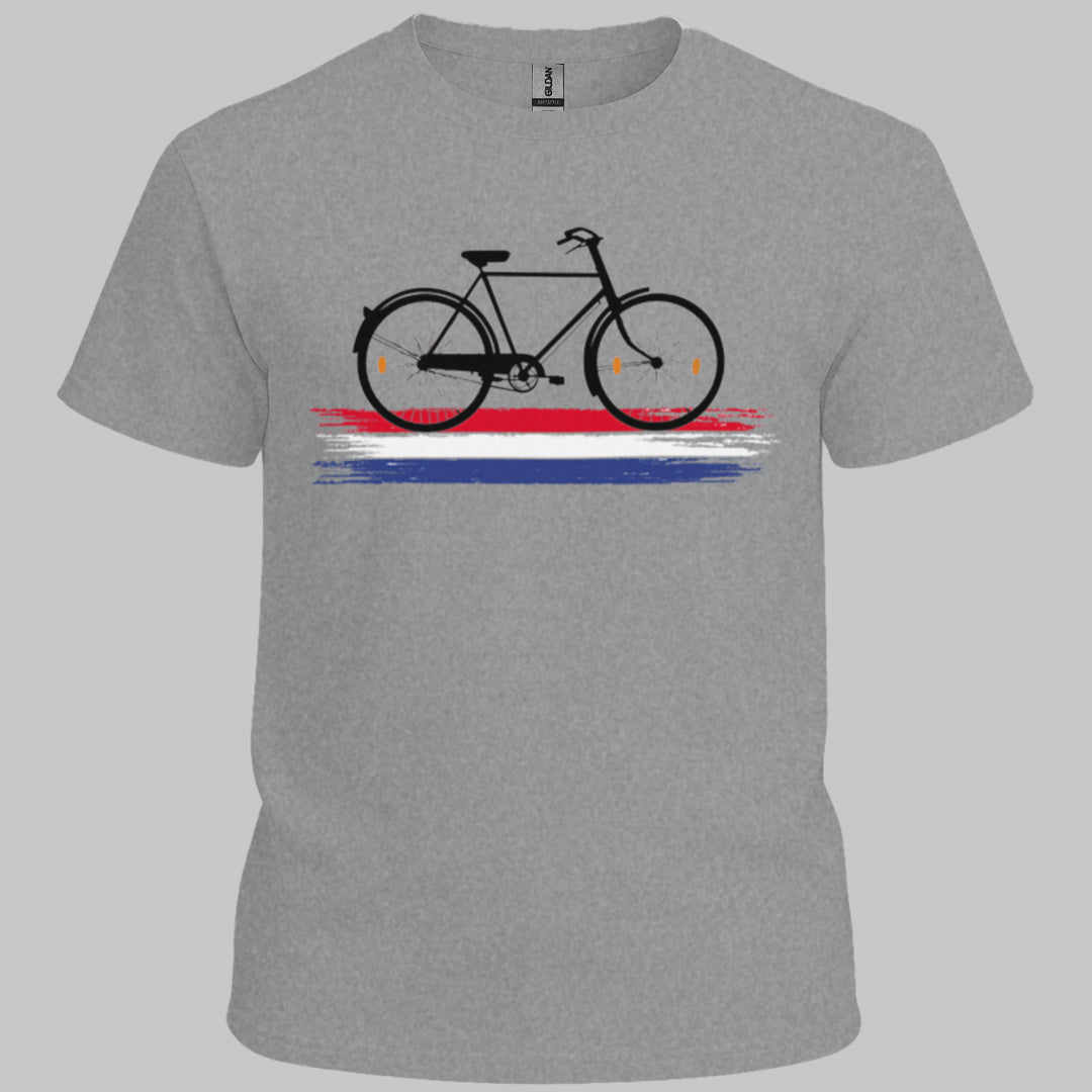 Nederland Fietsland (Zwart) T‑Shirt