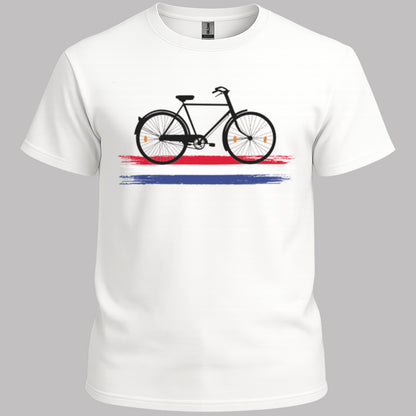 Nederland Fietsland (Zwart) T‑Shirt