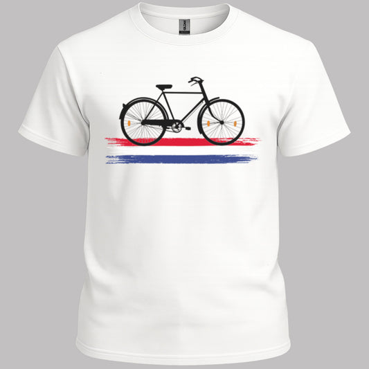 Nederland Fietsland (Zwart) T‑Shirt