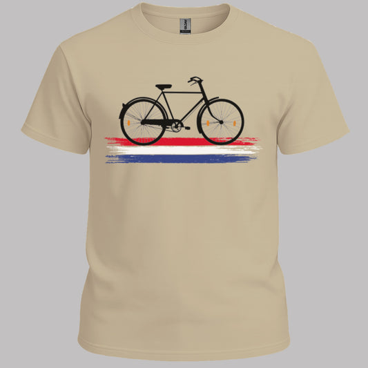 Nederland Fietsland (Zwart) T‑Shirt